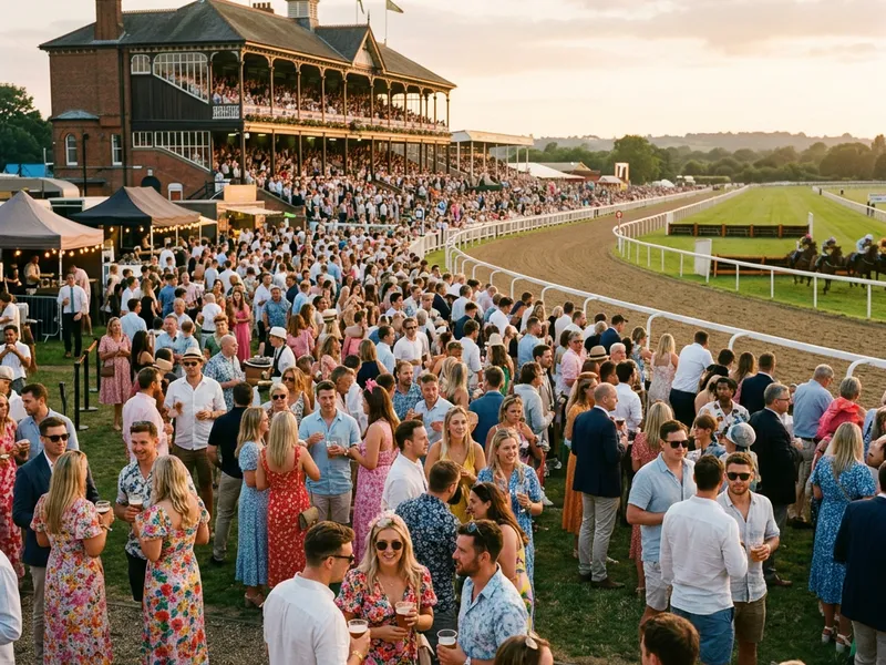 Crowds in summer style at Ballybrit racecourse during Galway Races week