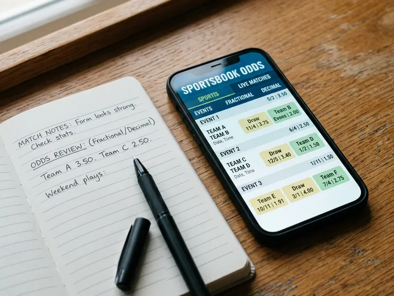 A betting app showing fractional and decimal odds side by side